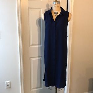 Adrienne Vittadini Navy Shirt Dress